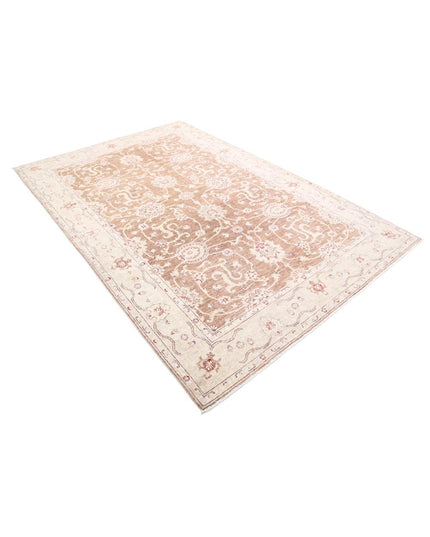 Ziegler 6' 0" X 8' 9" Hand Knotted Wool Rug 6' 0" X 8' 9" (183 X 267) / Taupe / Wool