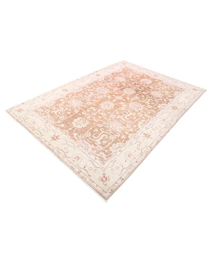 Ziegler 6' 0" X 8' 9" Hand Knotted Wool Rug 6' 0" X 8' 9" (183 X 267) / Taupe / Wool