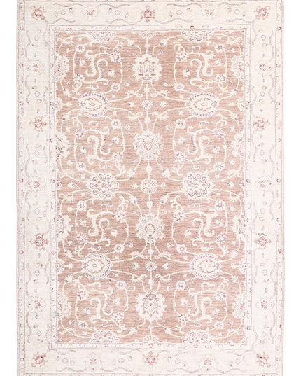 Ziegler 6' 0" X 8' 9" Hand Knotted Wool Rug 6' 0" X 8' 9" (183 X 267) / Taupe / Wool