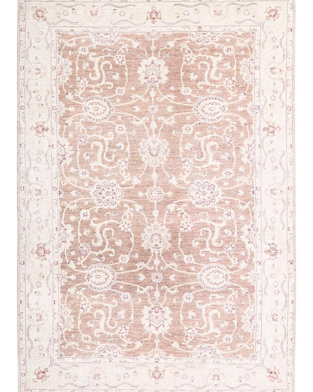 Ziegler 6' 0" X 8' 9" Hand Knotted Wool Rug 6' 0" X 8' 9" (183 X 267) / Taupe / Wool