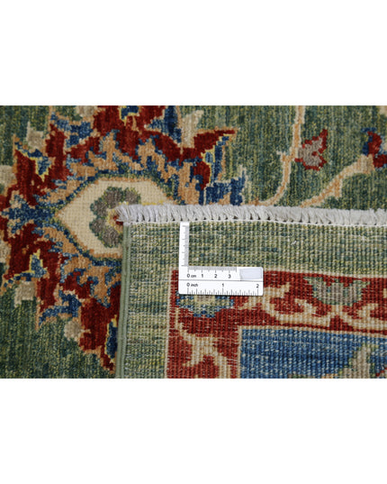 Ziegler 6' 5" X 6' 5" Hand Knotted Wool Rug 6' 5" X 6' 5" (196 X 196) / Green / Wool
