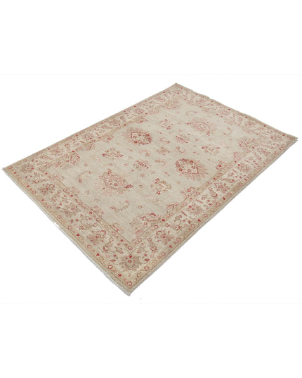 Ziegler 3' 11" X 5' 8" Hand Knotted Wool Rug 3' 11" X 5' 8" (119 X 173) / Ivory / Wool