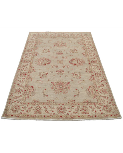 Ziegler 3' 11" X 5' 8" Hand Knotted Wool Rug 3' 11" X 5' 8" (119 X 173) / Ivory / Wool