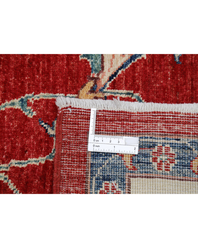 Ziegler 6' 1" X 8' 11" Hand Knotted Wool Rug 6' 1" X 8' 11" (185 X 272) / Red / Wool