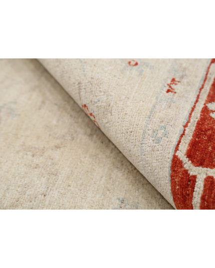 Ziegler 5' 0" X 6' 6" Hand Knotted Wool Rug 5' 0" X 6' 6" (152 X 198) / Ivory / Wool