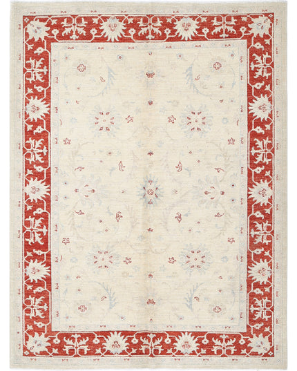 Ziegler 5' 0" X 6' 6" Hand Knotted Wool Rug 5' 0" X 6' 6" (152 X 198) / Ivory / Wool
