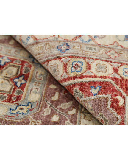 Ziegler 4' 7" X 6' 9" Hand Knotted Wool Rug 4' 7" X 6' 9" (140 X 206) / Red / Wool