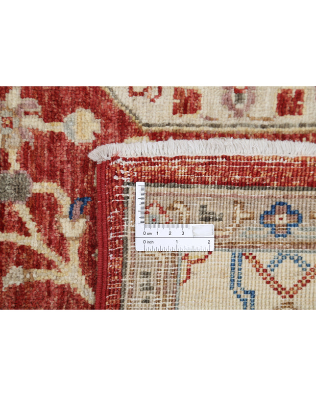 Ziegler 4' 7" X 6' 9" Hand Knotted Wool Rug 4' 7" X 6' 9" (140 X 206) / Red / Wool