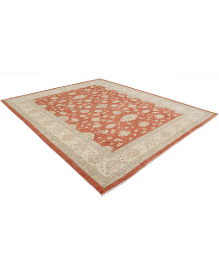 Ziegler 9' 1" X 11' 6" Hand Knotted Wool Rug 9' 1" X 11' 6" (277 X 351) / Rust / Wool