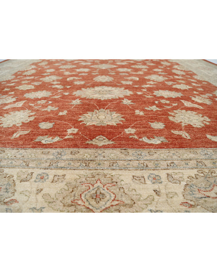 Ziegler 9' 1" X 11' 6" Hand Knotted Wool Rug 9' 1" X 11' 6" (277 X 351) / Rust / Wool