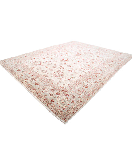 Ziegler 11' 5" X 14' 5" Hand Knotted Wool Rug 11' 5" X 14' 5" (348 X 440) / Ivory / Wool