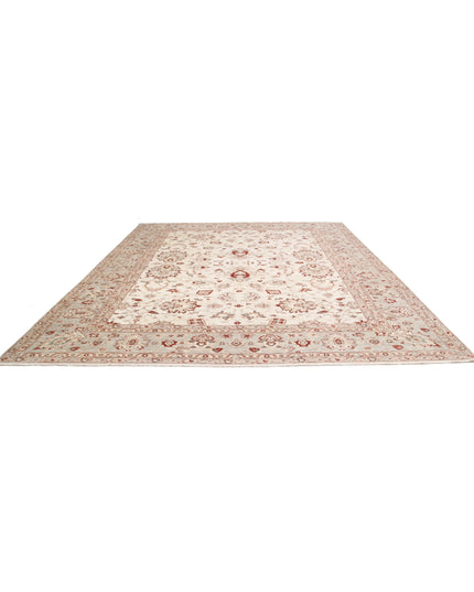 Ziegler 11' 5" X 14' 5" Hand Knotted Wool Rug 11' 5" X 14' 5" (348 X 440) / Ivory / Wool