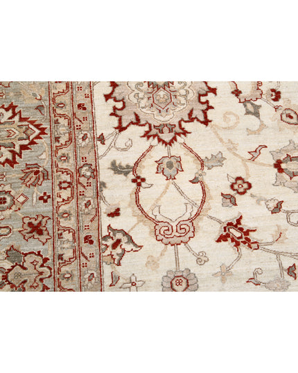 Ziegler 11' 5" X 14' 5" Hand Knotted Wool Rug 11' 5" X 14' 5" (348 X 440) / Ivory / Wool