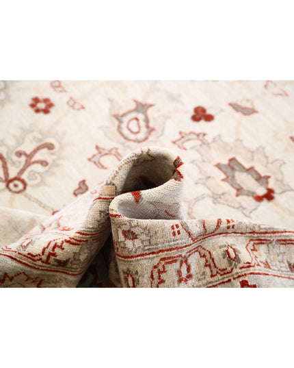 Ziegler 11' 5" X 14' 5" Hand Knotted Wool Rug 11' 5" X 14' 5" (348 X 440) / Ivory / Wool