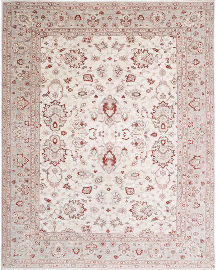 Ziegler 11' 5" X 14' 5" Hand Knotted Wool Rug 11' 5" X 14' 5" (348 X 440) / Ivory / Wool