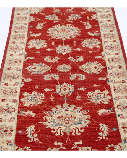 Ziegler 2' 7" X 7' 10" Hand Knotted Wool Rug 2' 7" X 7' 10" (79 X 239) / Red / Wool
