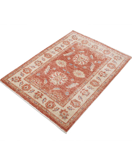 Ziegler 2' 9" X 3' 10" Hand Knotted Wool Rug 2' 9" X 3' 10" (84 X 117) / Rust / Wool
