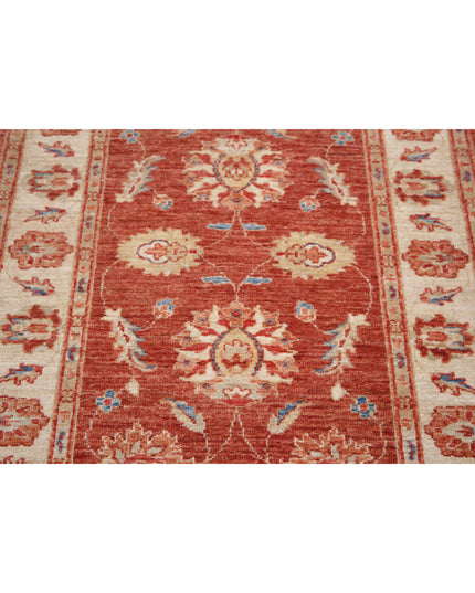 Ziegler 2' 9" X 3' 10" Hand Knotted Wool Rug 2' 9" X 3' 10" (84 X 117) / Rust / Wool