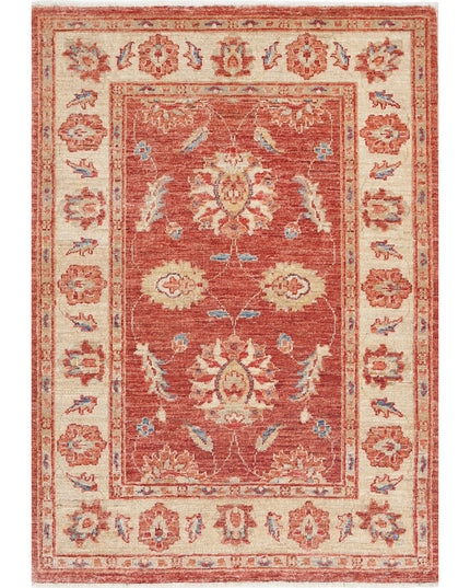 Ziegler 2' 9" X 3' 10" Hand Knotted Wool Rug 2' 9" X 3' 10" (84 X 117) / Rust / Wool
