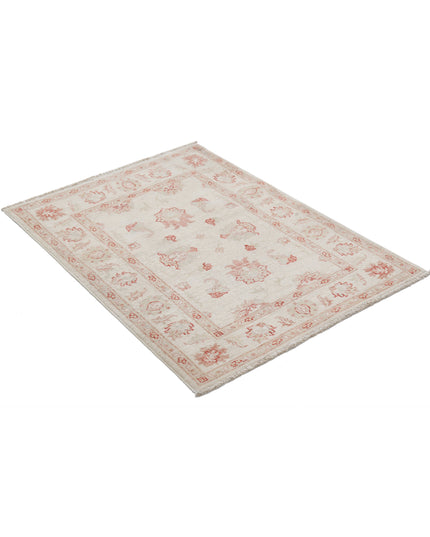 Ziegler 2' 9" X 3' 9" Hand Knotted Wool Rug 2' 9" X 3' 9" (84 X 114) / Ivory / Wool