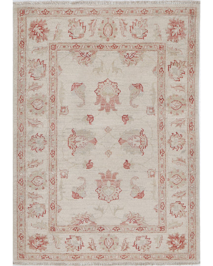 Ziegler 2' 9" X 3' 9" Hand Knotted Wool Rug 2' 9" X 3' 9" (84 X 114) / Ivory / Wool
