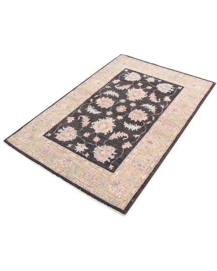 Ziegler 3' 4" X 4' 11" Hand Knotted Wool Rug 3' 4" X 4' 11" (101 X 150) / Brown / Wool