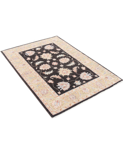 Ziegler 3' 4" X 4' 11" Hand Knotted Wool Rug 3' 4" X 4' 11" (101 X 150) / Brown / Wool