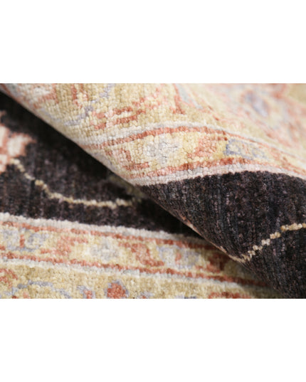 Ziegler 3' 4" X 4' 11" Hand Knotted Wool Rug 3' 4" X 4' 11" (101 X 150) / Brown / Wool