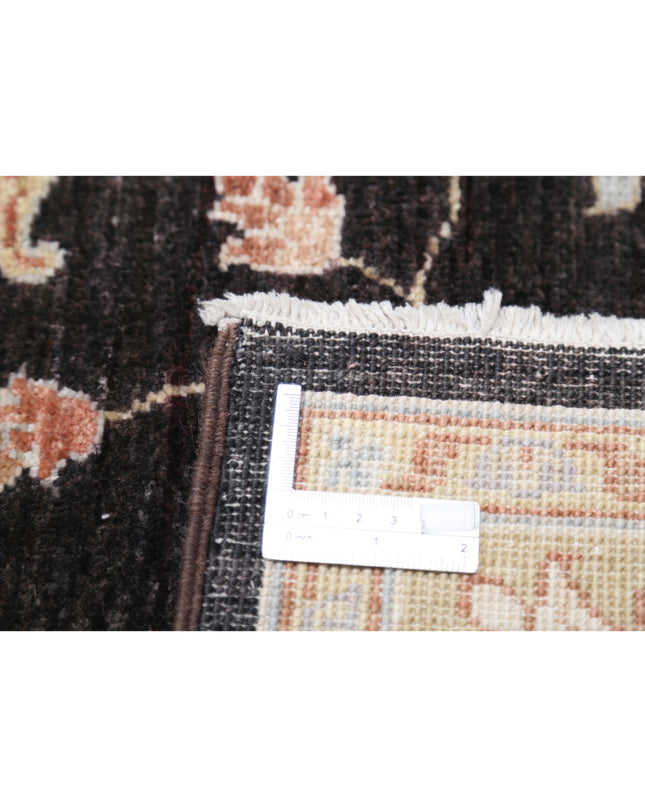 Ziegler 3' 4" X 4' 11" Hand Knotted Wool Rug 3' 4" X 4' 11" (101 X 150) / Brown / Wool