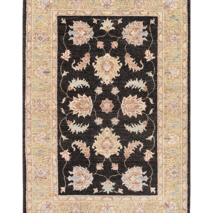 Ziegler 3' 4" X 4' 11" Hand Knotted Wool Rug 3' 4" X 4' 11" (101 X 150) / Brown / Wool