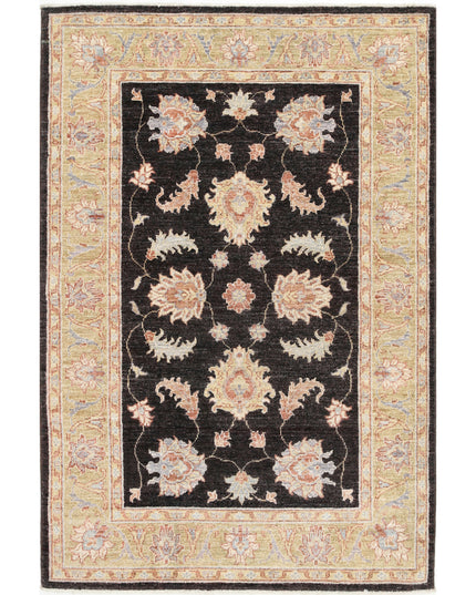 Ziegler 3' 4" X 4' 11" Hand Knotted Wool Rug 3' 4" X 4' 11" (101 X 150) / Brown / Wool