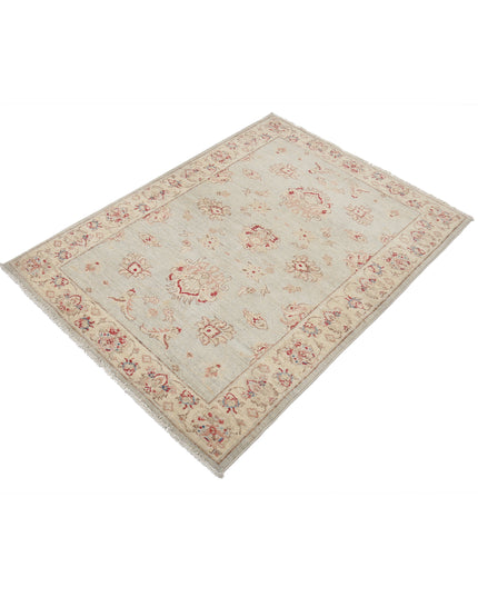 Ziegler 3' 0" X 4' 3" Hand Knotted Wool Rug 3' 0" X 4' 3" (91 X 130) / Blue / Wool