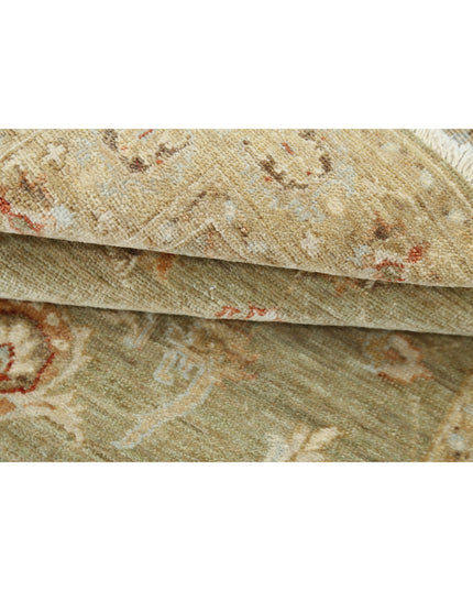 Ziegler 2' 11" X 4' 9" Hand Knotted Wool Rug 2' 11" X 4' 9" (89 X 145) / Green / Wool