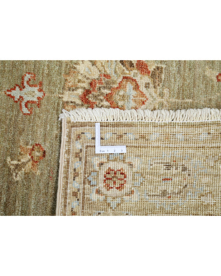 Ziegler 2' 11" X 4' 9" Hand Knotted Wool Rug 2' 11" X 4' 9" (89 X 145) / Green / Wool