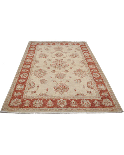 Ziegler 3' 11" X 6' 1" Hand Knotted Wool Rug 3' 11" X 6' 1" (119 X 185) / Ivory / Wool