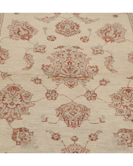 Ziegler 3' 11" X 6' 1" Hand Knotted Wool Rug 3' 11" X 6' 1" (119 X 185) / Ivory / Wool