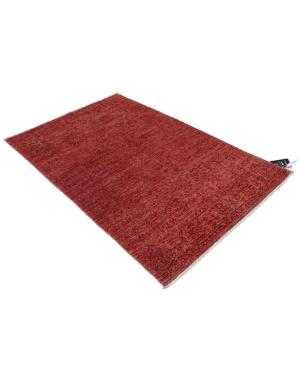 Ziegler 3' 10" X 5' 10" Hand Knotted Wool Rug 3' 10" X 5' 10" (117 X 178) / Red / Wool