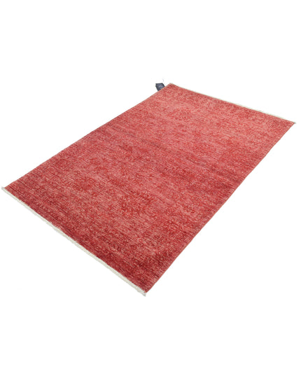 Ziegler 3' 10" X 5' 10" Hand Knotted Wool Rug 3' 10" X 5' 10" (117 X 178) / Red / Wool