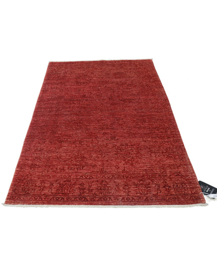 Ziegler 3' 10" X 5' 10" Hand Knotted Wool Rug 3' 10" X 5' 10" (117 X 178) / Red / Wool