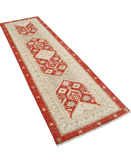 Ziegler 2' 8" X 8' 4" Hand Knotted Wool Rug 2' 8" X 8' 4" (81 X 254) / Red / Wool