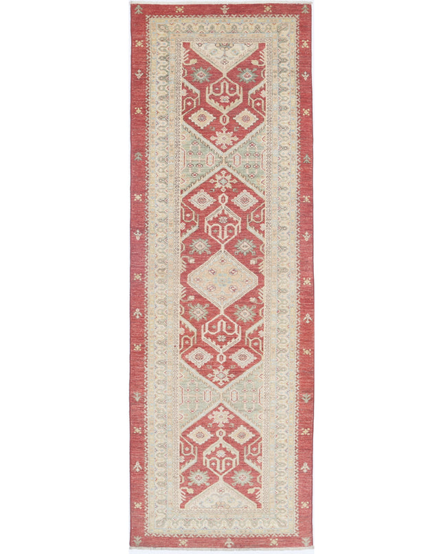 Ziegler 2' 8" X 8' 4" Hand Knotted Wool Rug 2' 8" X 8' 4" (81 X 254) / Red / Wool