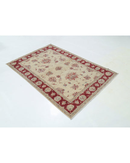 Ziegler 3' 11" X 6' 0" Hand Knotted Wool Rug 3' 11" X 6' 0" (119 X 183) / Ivory / Wool
