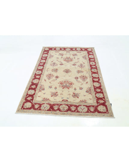 Ziegler 3' 11" X 6' 0" Hand Knotted Wool Rug 3' 11" X 6' 0" (119 X 183) / Ivory / Wool