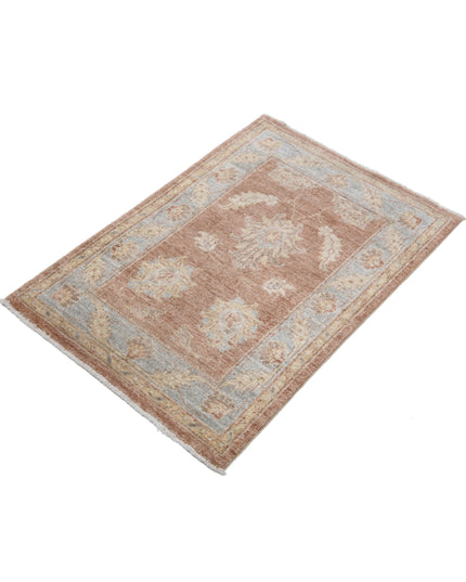 Ziegler 2' 2" X 3' 1" Hand Knotted Wool Rug 2' 2" X 3' 1" (66 X 94) / Brown / Wool