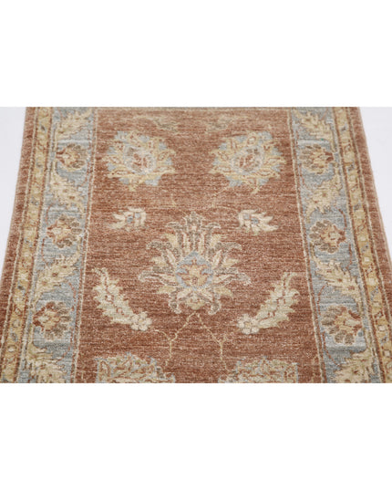 Ziegler 2' 2" X 3' 1" Hand Knotted Wool Rug 2' 2" X 3' 1" (66 X 94) / Brown / Wool