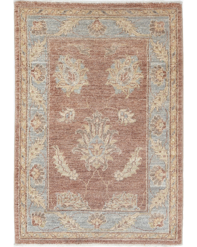 Ziegler 2' 2" X 3' 1" Hand Knotted Wool Rug 2' 2" X 3' 1" (66 X 94) / Brown / Wool