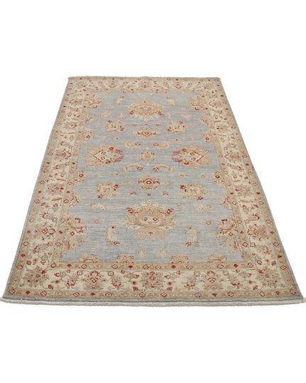 Ziegler 3' 11" X 5' 9" Hand Knotted Wool Rug 3' 11" X 5' 9" (119 X 175) / Blue / Wool