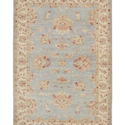 Ziegler 3' 11" X 5' 9" Hand Knotted Wool Rug 3' 11" X 5' 9" (119 X 175) / Blue / Wool