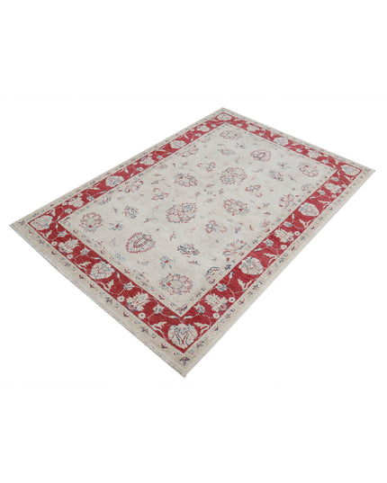 Ziegler 3' 11" X 5' 9" Hand Knotted Wool Rug 3' 11" X 5' 9" (119 X 175) / Ivory / Wool