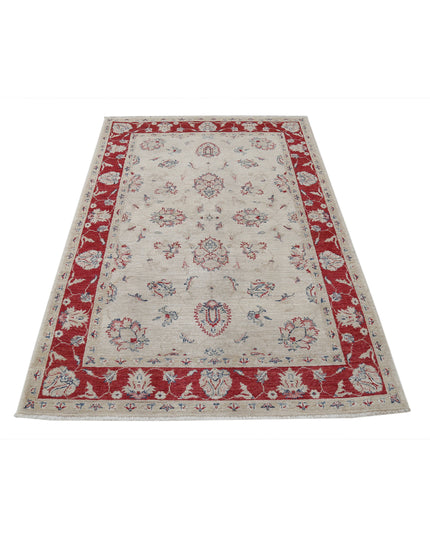 Ziegler 3' 11" X 5' 9" Hand Knotted Wool Rug 3' 11" X 5' 9" (119 X 175) / Ivory / Wool